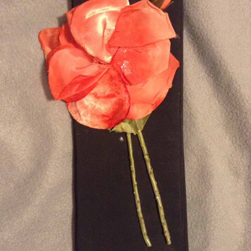 Vintage Greta Garbo Original Black with Red Silk R